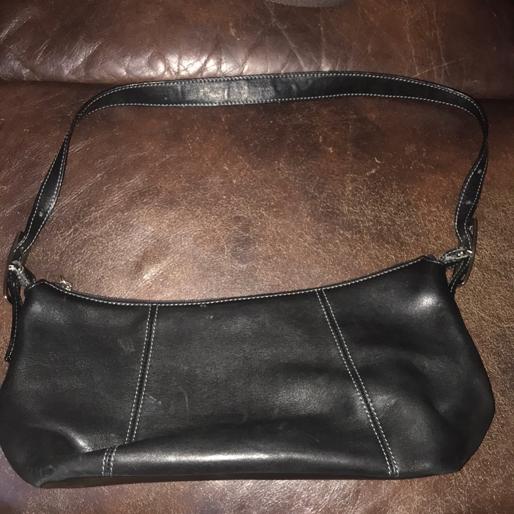 Tignanello brown leather shoulder purse